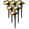 thumbnail image 1 of Litom 12 LED 2-in-1 Solar Landscape Lights,  Landscape Lighting for  Outdoor Yard Garden Driveway Porch Walkway Pool Patio, 6 Pack Warm White, 1 of 7
