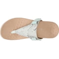 thumbnail image 5 of Women's Vionic Wanda T Strap Thong Sandal Seafoam Embossed Snake Leather 8.5 M, 5 of 6