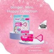 blinger® On The Go Mini Gem Stamper with 80 Hair Safe Jewels Perfect Gifts for Kids, Girls - Pink