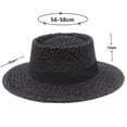 thumbnail image 5 of Womens Hat Women Elegant Hollow Out Structured Boater Sun Hat Outdoor Casual Brown One Size, 5 of 5