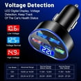 thumbnail image 3 of Fast Car Charger USB Cigarette Lighter Socket 5 Port Adapter For iPhone X9V4, 3 of 6