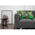 thumbnail image 3 of Ambesonne Nature Throw Pillow Cover 2 Pack, Cascade Trees Greenery, 18", Green Grey, 3 of 7