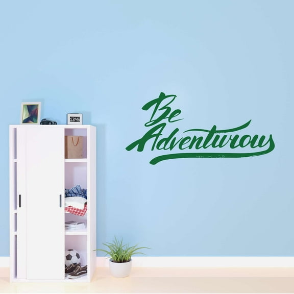 Boys Be Adventurous Cute Quotes & Sayings Wall Decal Decoration Adventure Motivational Quote Vinyl Wall decal Lasts Years and Easily Removable - Size: 30 In(W) x 15 In(H)