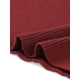 thumbnail image 5 of Vestido de suéter midi de punto acanalado de ajuste ceñido de manga larga con escote cuadrado para mujer XL rojo, 5 of 7