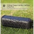 thumbnail image 3 of ABFOCE Altavoz Bluetooth solar, altavoz portátil para exteriores con banco de energía de 5000 mAh, tiempo de reproducción de 60 horas con micrófono, sonido estéreo, altavoz inalámbrico para el hogar,, 3 of 5