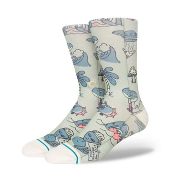 Stance Hunger Crew Socks Sage men in size US 9 - 13