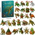 thumbnail image 2 of Sea glass advent calendar 2025, 24-Day Ocean-Themed Christmas Countdown Calendar, with 24 Adorable Realistic Ocean Animals Decoration, for Ocean Lovers, Kids & Collectors, 2 of 7