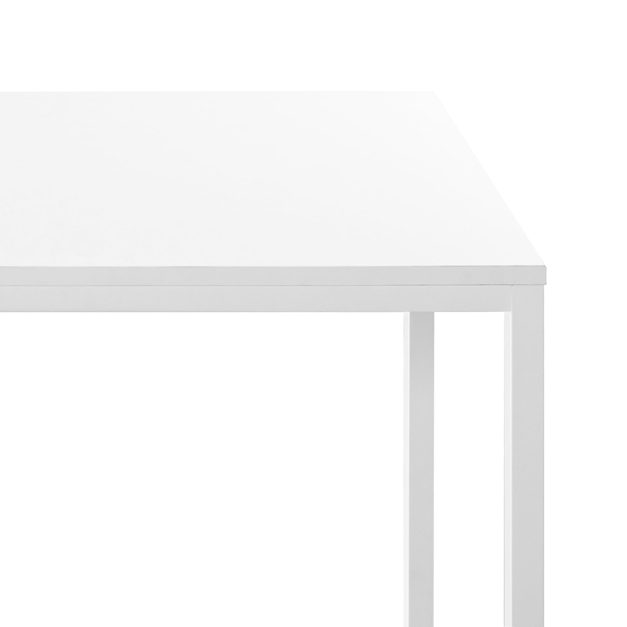 Bellamy Studios Jennifer 55" x 29" White Frame Desk, White