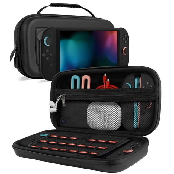 Protective Hard Travel Carry Case for Nintendo Switch/OLED/Switch 2 (2025)/Switch Lite - Portable Shell Pouch with Game & Accessory Pockets