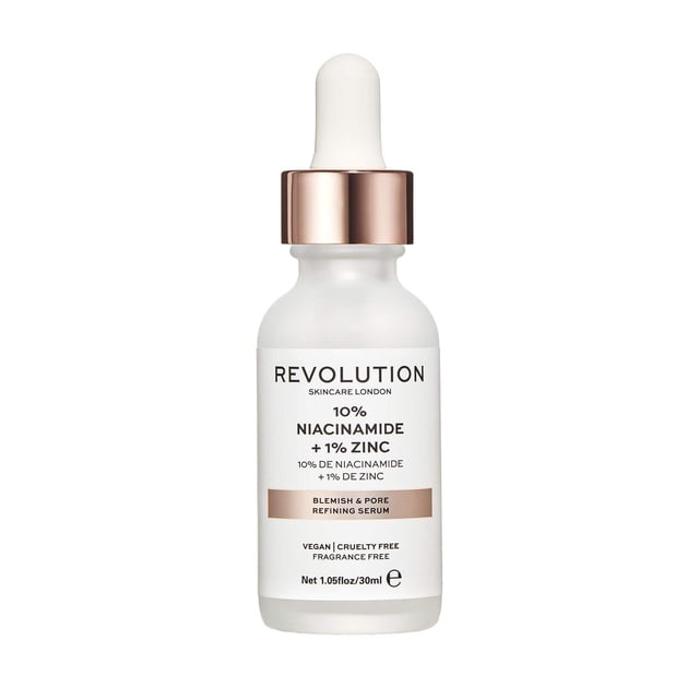 Suero Revolution Skincare London Refinador de Manchas y Poros Niacinamida 10% Zinc 1%