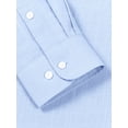 thumbnail image 3 of Youclos Men's Cotton Long Sleeve Casual Button-Down Shirt, Breathable Soft, 3 of 6
