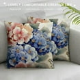 thumbnail image 3 of JRXY Vintage Shabby Chic French Floral Butterfly Hydrangea Throw Pillow Covers Soft Pillowcase for Bedroom Aesthetic Cushion Cover Living Room for Sofa Couch Bed Car Dormitory Home Decor  White, 3 of 5