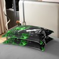 thumbnail image 4 of Erosebridal Gradient Geometric 100% Cotton Comforter Cover Full, Rugby Sports Bedding Full Size, Balls Player Decor, Reversible 3pcs（No Comforter）, 4 of 6