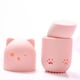 thumbnail image 4 of Vogacara Caja de almacenamiento de silicona, protección resistente y confiable para esponjas de maquillaje, soporte de esponja en forma de gato Pinceles de maquillaje y herramientas naranja, 4 of 6