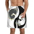 thumbnail image 2 of Uemuo Unicorn in Yoga Pattern Men's Swim Trunks Hawaiian Beach Bathing Suit Swimsuits Beach Quick-Dry Shorts with Pockets-Medium, 2 of 9