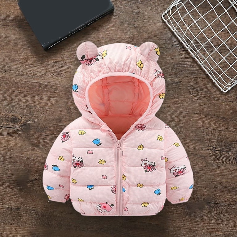 Hicidod Baby Girl Jackets 12-18 Months Toddler Puffer Jacket Boys Girls  Winter Hooded Puffer Jackets Warm Lightweight Padded Down Coats Kids  Outerwear