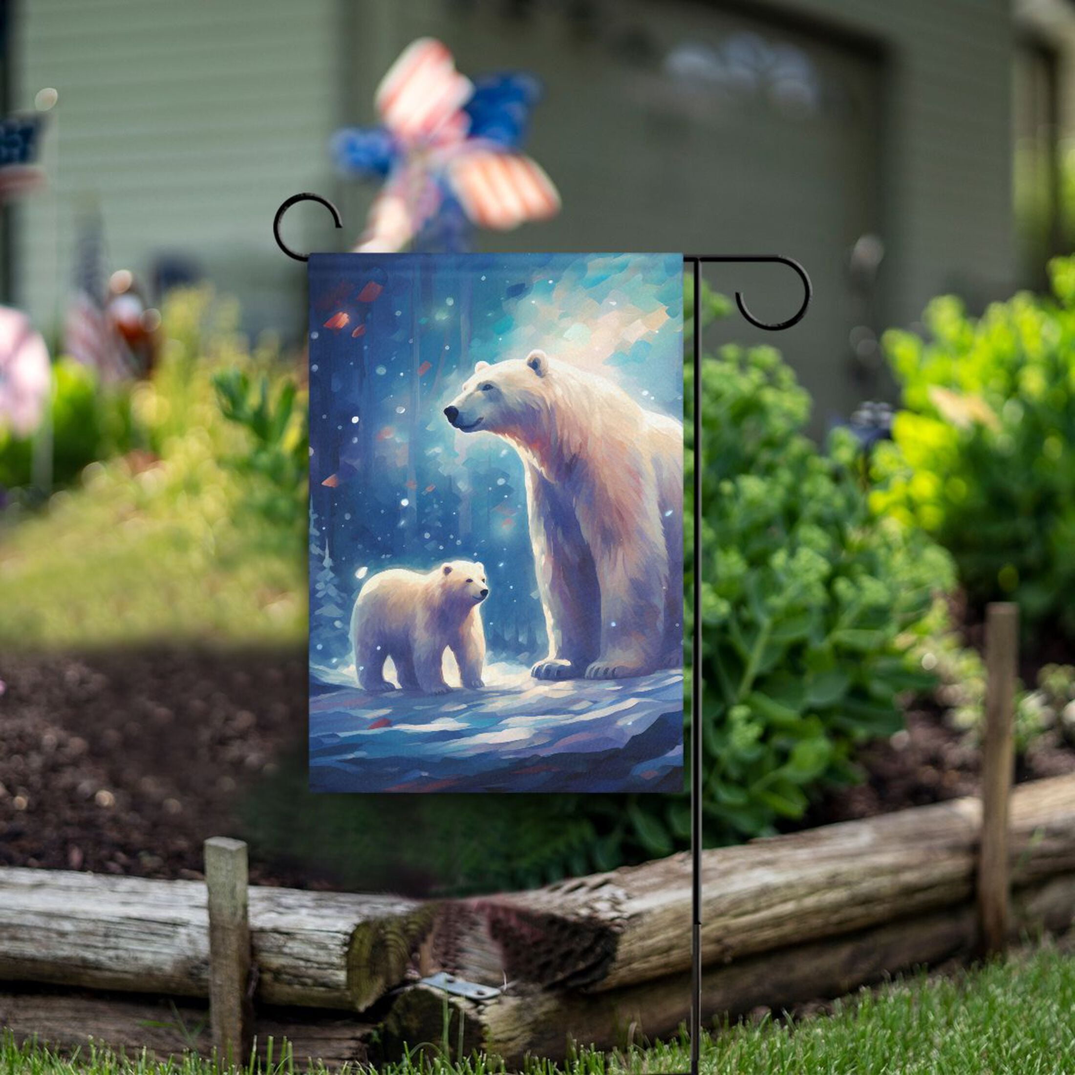 ALAZA Katzen Weihnachts Gartenflagge, Doppelseitig, 12x18 Zoll – Wetterfest, Aus Jute, Für Draußen