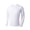 White, variant on Turilly Mens Long Sleeve T-Shirt Solid Crew Neck Long Sleeve Basic Tee Smooth Stretchy Fabric Everyday Wear Casual Shirt