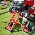 thumbnail image 3 of LZBEITEM Hydraulic Lawn Mower Lift Jack with Safety Strap - 500 lbs Capacity for Tractors and Zero Turn Lawn Mowers, 3 of 13