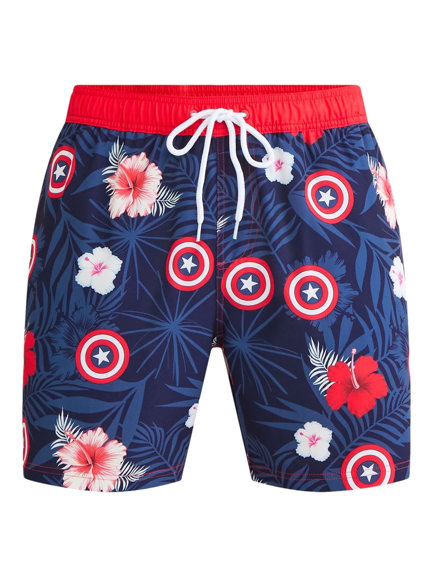 License Men’s & Big Men's Graphic Swim Shorts, Sizes S-3XL