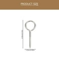 thumbnail image 2 of RUNROTOO 10Pcs Screw Eye Design Silver Eye Bolts Heavy Duty for Securing Ropes Indoor Outdoor Use, 2 of 8