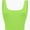 Neon Lime Green, variant on Women's Square Neck Crop Top Basic Sleeveless Fitted Tank Top Casual Cami
