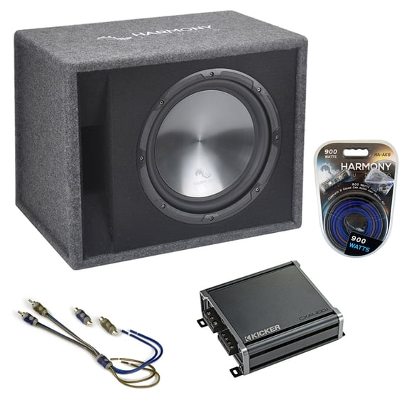 Pontiac G5 05-10 Harmony Single 12" Loaded Sub Box Enclosure & CXA400.1 Amp