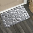 thumbnail image 4 of Alfombrilla de baño para puerta, alfombra grande antideslizante absorbente para niños, decoración para niños pequeños, alfombrilla de baño para sala de estar, accesorios de tapicería, gris, 40x60cm seitruly HA009646-02, 4 of 6