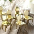 thumbnail image 5 of BalsaCircle 12 Gold Mini Chair 4" Party Favor Candy Gift Holders, 5 of 8