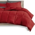 thumbnail image 2 of Bare Home Microfiber 5-Piece Red and Gray Bed in a Bag, Twin, 2 of 5