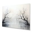thumbnail image 2 of Designart "Simplicity Monochrome Serenity River" Modern Metal Wall Art, 2 of 5