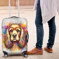 thumbnail image 4 of Watercolor Drip Cocker Spaniel Pop Art Colorful Portrait Artwork Travel Luggage Cover Cockers Dog Lover Gifts Suitcase Dust Protective Decor - 01009, 4 of 5