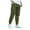 Green, variant on toraway Black Casual Pants Men Regular Fit Men's Sports Training Jogging Pants with Pockets and Drawstring Leggings S