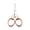 Rose Gold, variant on Folding Scissor,Portable Travel Scissor,Gift for Men Glasses Shaped Mini Shear Telescopic Cutter,Safety Anti Rust Metal Pocket Badge Small Scissors for Home,Office,Craft,Sewing,Travel (Green)