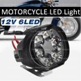 thumbnail image 1 of 1Pc Motorcycle 6 LED Front Headlight Spot Fog Light Lamp, 1 of 5