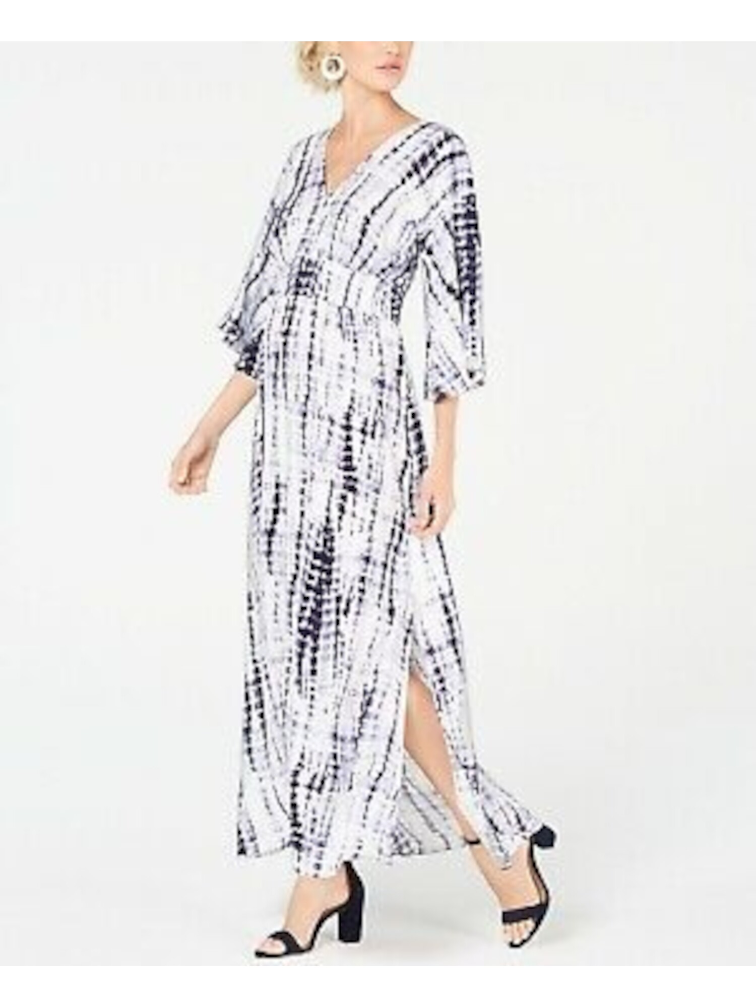 long sleeve maxi shift dress