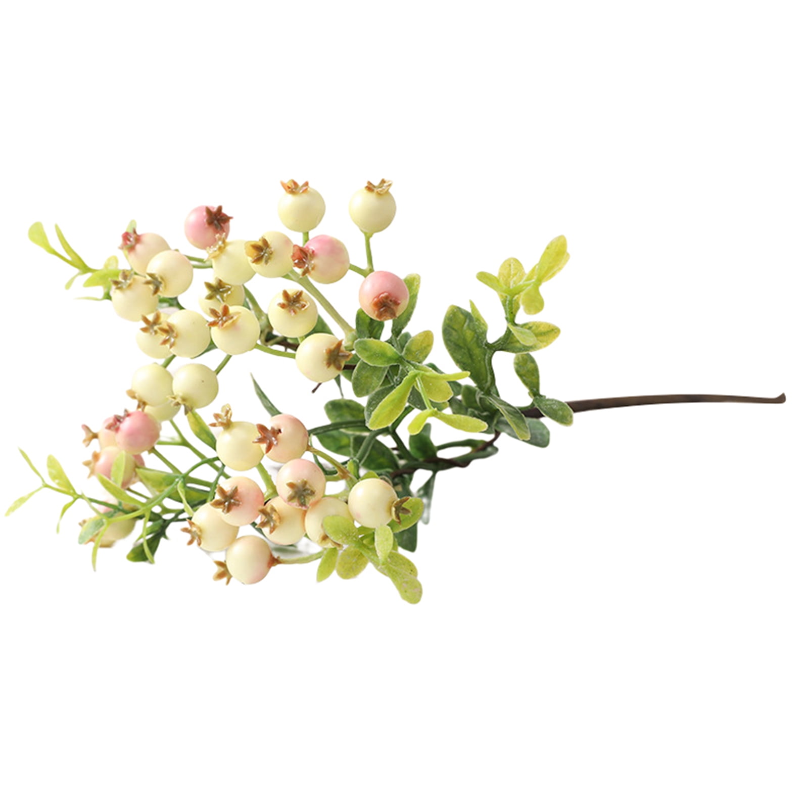 8Head Branch Berry Artificial Flower Christmas Fake Simulation Home Flower A7S4 