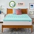 thumbnail image 6 of Linenspa 3" 7-Zone Cooling Gel and Green Tea Infused Memory Foam Mattress Topper, Full, 6 of 11