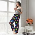 thumbnail image 5 of Salouo Owls And Hearts Print Women's Pajama Pants Casual Loose Sweatpants PJs Flowy Pants Drawstring Palazzo for Women Wide Leg Pants Lounge Pajama -Large, 5 of 8