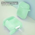 thumbnail image 4 of AirPods Case, Full Protective Silicone AirPods Accessories Cover Compatible with AirPods 1&2 Wireless and Wired Charging Case(Front LED Visible),Glitter Purple, 4 of 7