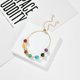 thumbnail image 4 of Pulseras de 7 piedras de chakra para mujeres y niñas, ajustable, oro de 14 quilates, 4 of 5