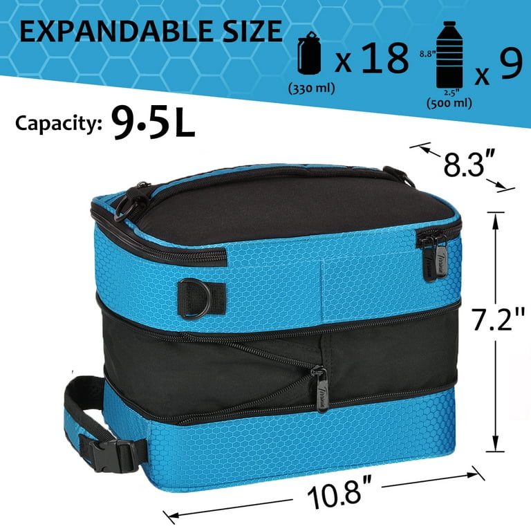 Insulated Expandable Lunch Bags Tote Thermal Cooler Leak Proof