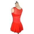 thumbnail image 5 of LIUHUO Custom Sleeveless Figure Skating Dress Girls Women Stretchy Red Spandex Diamond Decoration Passionate Style, 5 of 9