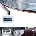 thumbnail image 4 of OTOLIMAN 50 feet x 7mm Original Chrome Car Door Edge Guard Molding Trim Protector U Shape, 4 of 5