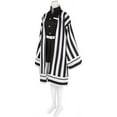 thumbnail image 2 of Black and White Striped Set Iguro Costume Anime Women Halloween Uniform Outfit, 2 of 7