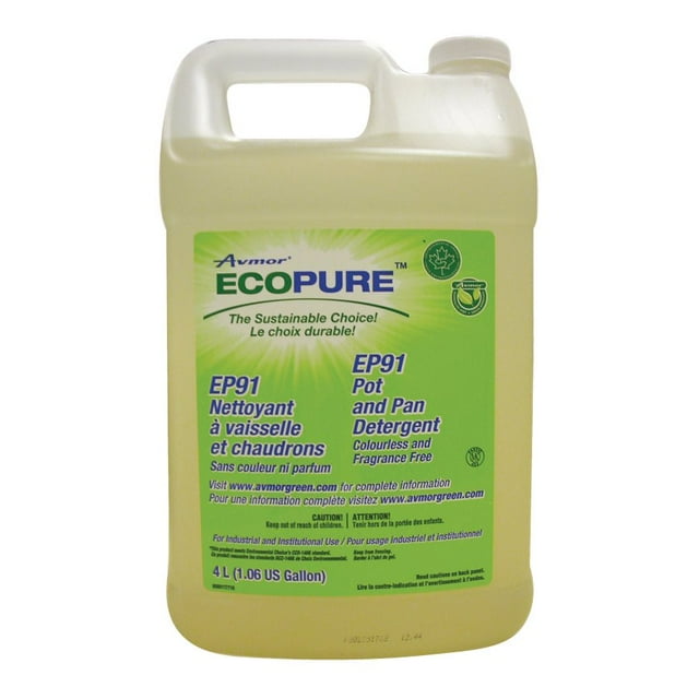 Avmor 101106714 EcoPure EP91 Détergent pour Casseroles et Poêles 4 L - 1 Chacun