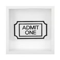 thumbnail image 2 of Ticket Shadow Box With Slot - Store And Display Memorable Tickets - 20x20cm, White, 2 of 8