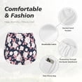 thumbnail image 6 of Lsque Leaves Flower Printed Women's Running Shorts with Liner Pockets,Elastic Quick Dry Workout Athletic Gym Yoga Shorts,Womens High Waist Shorts-X-Large, 6 of 9