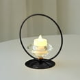 thumbnail image 6 of Steadline Modern Iron Candle Holder with Minimalist Design - Elegant Living Room Decoration for Romantic Ambiance Creation, 6 of 6