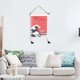 thumbnail image 2 of Tapiz colgante, tapiz con bandera colgante Koi japonés, decoración de habitación, ingeniería de precisión, 2 of 8